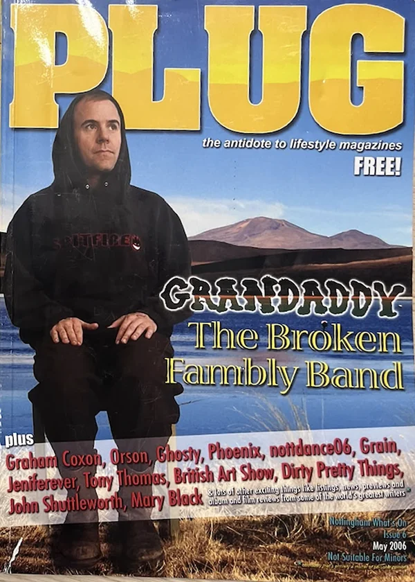 Cover of Plug magazine, May 2006, featuring Grandaddy
